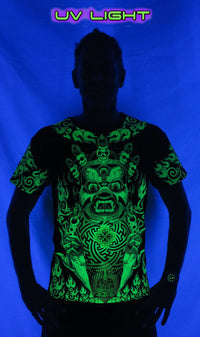 S/S Symbol Print T : Lime Mahakala - Men T-Shirts - Space Tribe