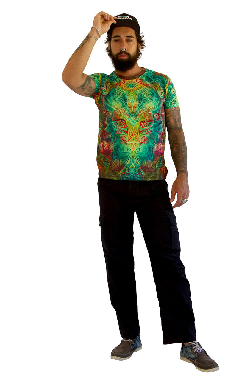 UV Sublime S/S T : Ancestral Ornament - Men T-Shirts - Space Tribe