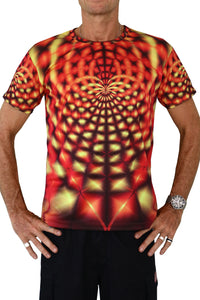 UV Sublime S/S T : Orange Web - Men T-Shirts - Space Tribe