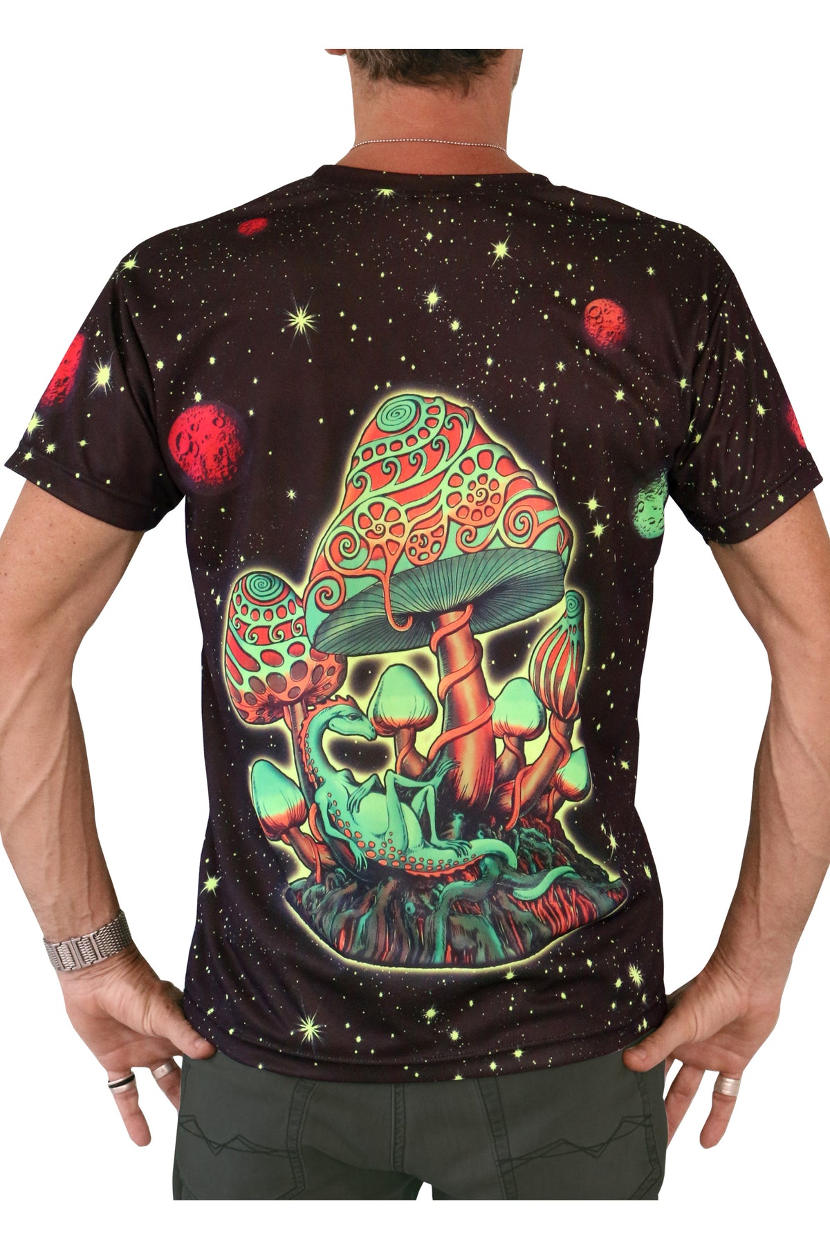 UV Sublime S/S T : Cosmic Shrooms UV - Men T-Shirts - Space Tribe