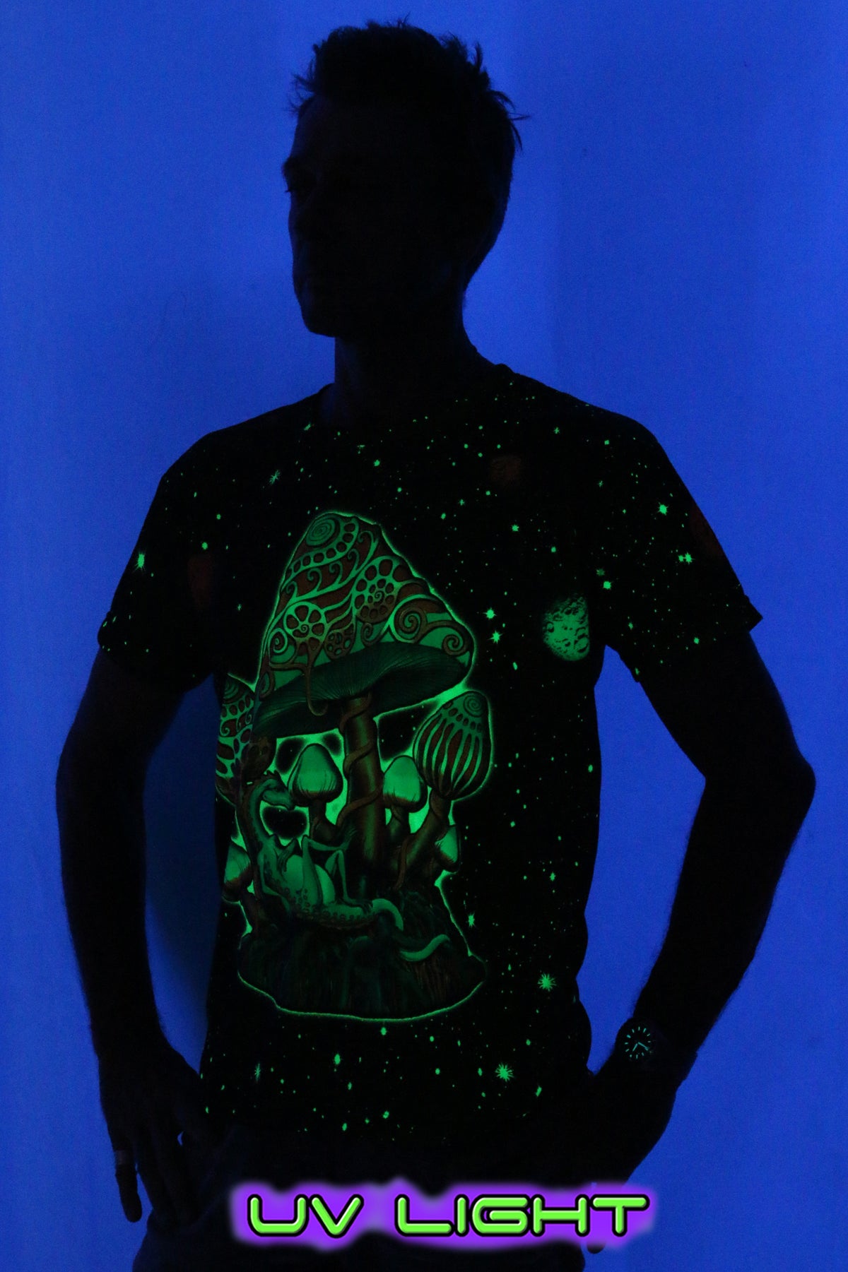 UV Sublime S/S T : Cosmic Shrooms UV - Men T-Shirts - Space Tribe