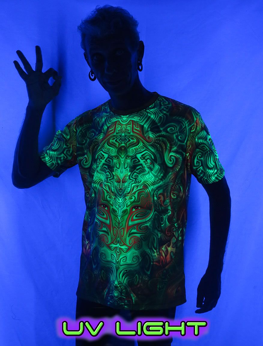 UV Sublime S/S T : Ancestral Ornament - Men T-Shirts - Space Tribe