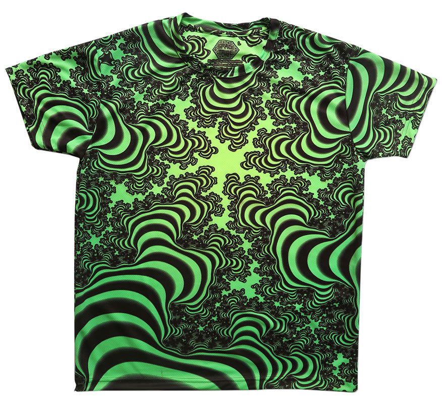 UV Sublime S/S T : Lime Valley Fractal - Men T-Shirts - Space Tribe