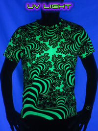 UV Sublime S/S T : Lime Valley Fractal - Men T-Shirts - Space Tribe