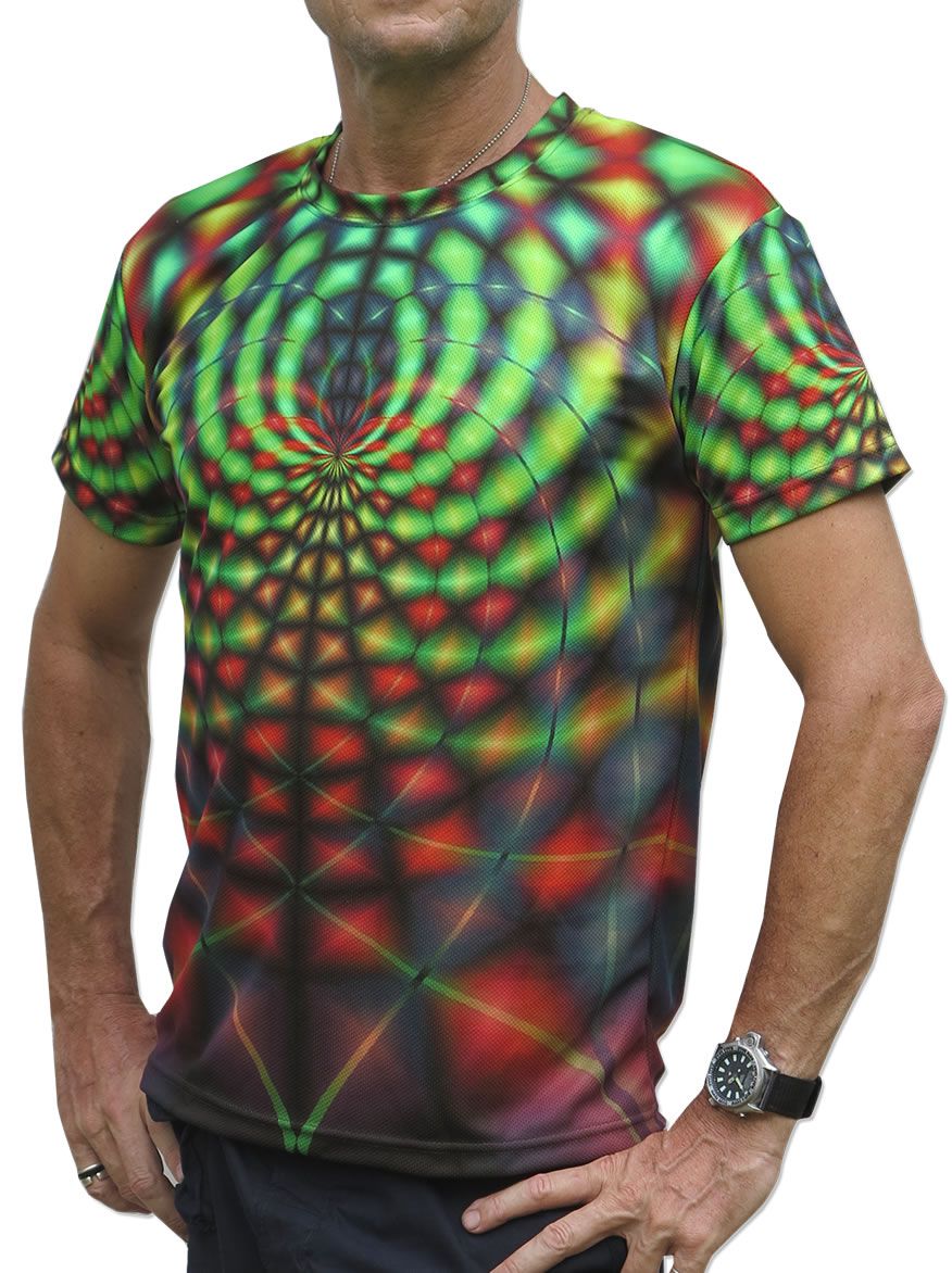 UV Sublime S/S T : Rainbow Web - Men T-Shirts - Space Tribe