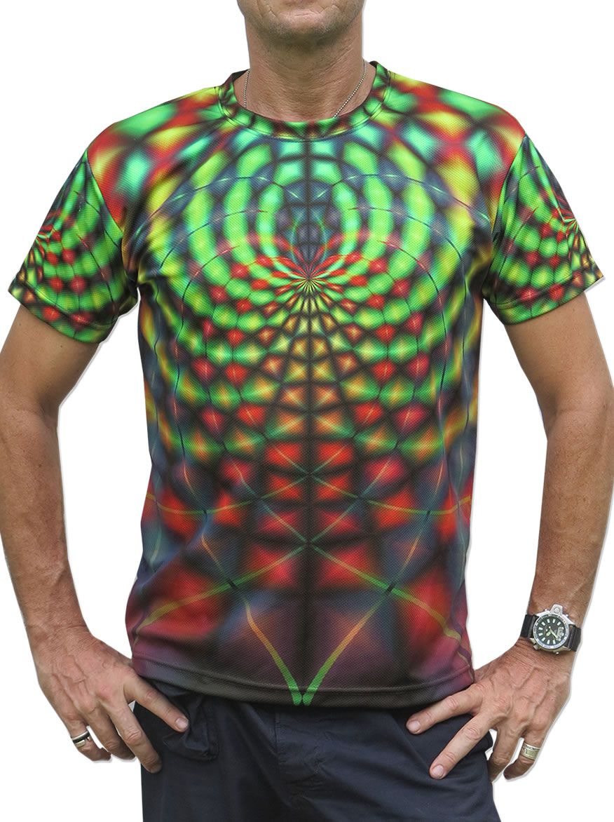 UV Sublime S/S T : Rainbow Web - Men T-Shirts - Space Tribe