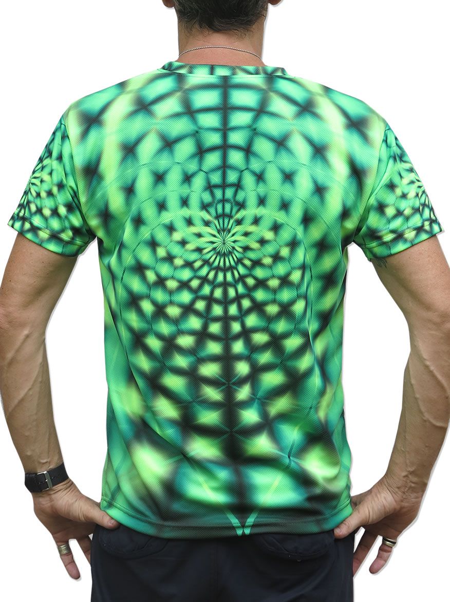 UV Sublime S/S T : Lime Web - Men T-Shirts - Space Tribe