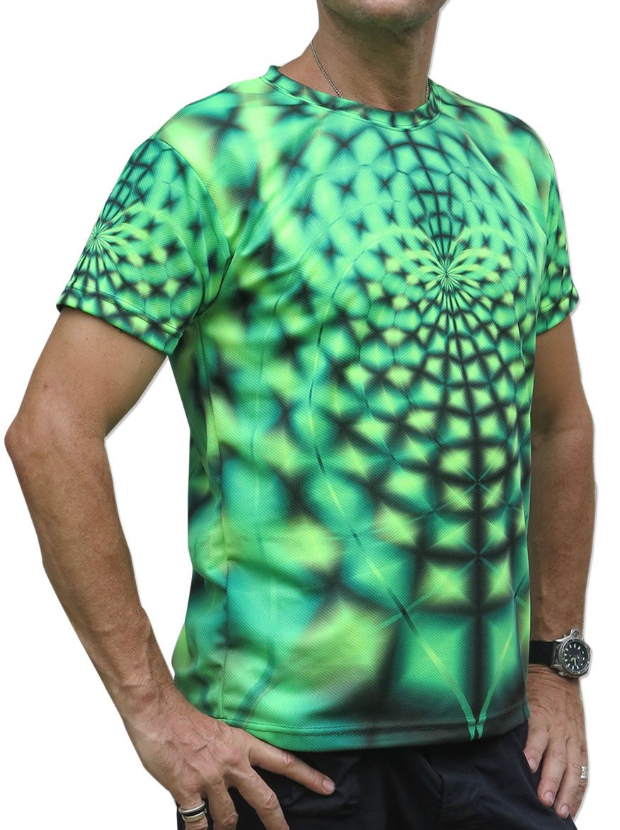 UV Sublime S/S T : Lime Web - Men T-Shirts - Space Tribe