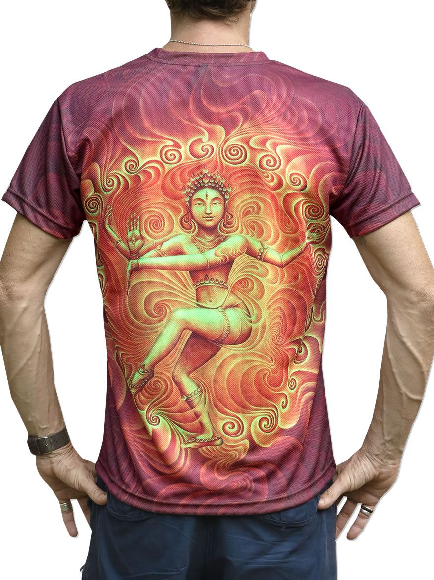 UV Sublime S/S T : Nataraja Fire Dance UV - Men T-Shirts - Space Tribe