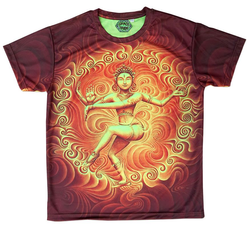 UV Sublime S/S T : Nataraja Fire Dance UV - Men T-Shirts - Space Tribe