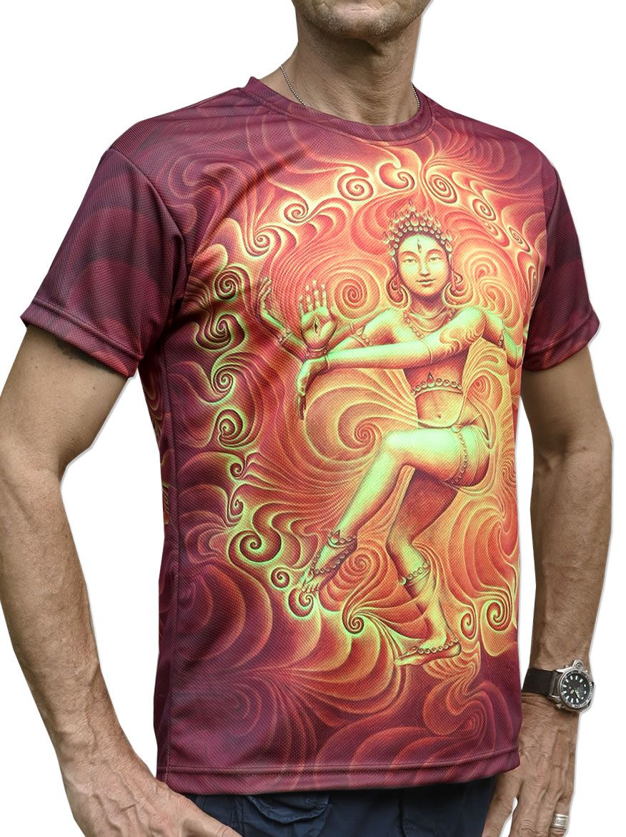 UV Sublime S/S T : Nataraja Fire Dance UV - Men T-Shirts - Space Tribe