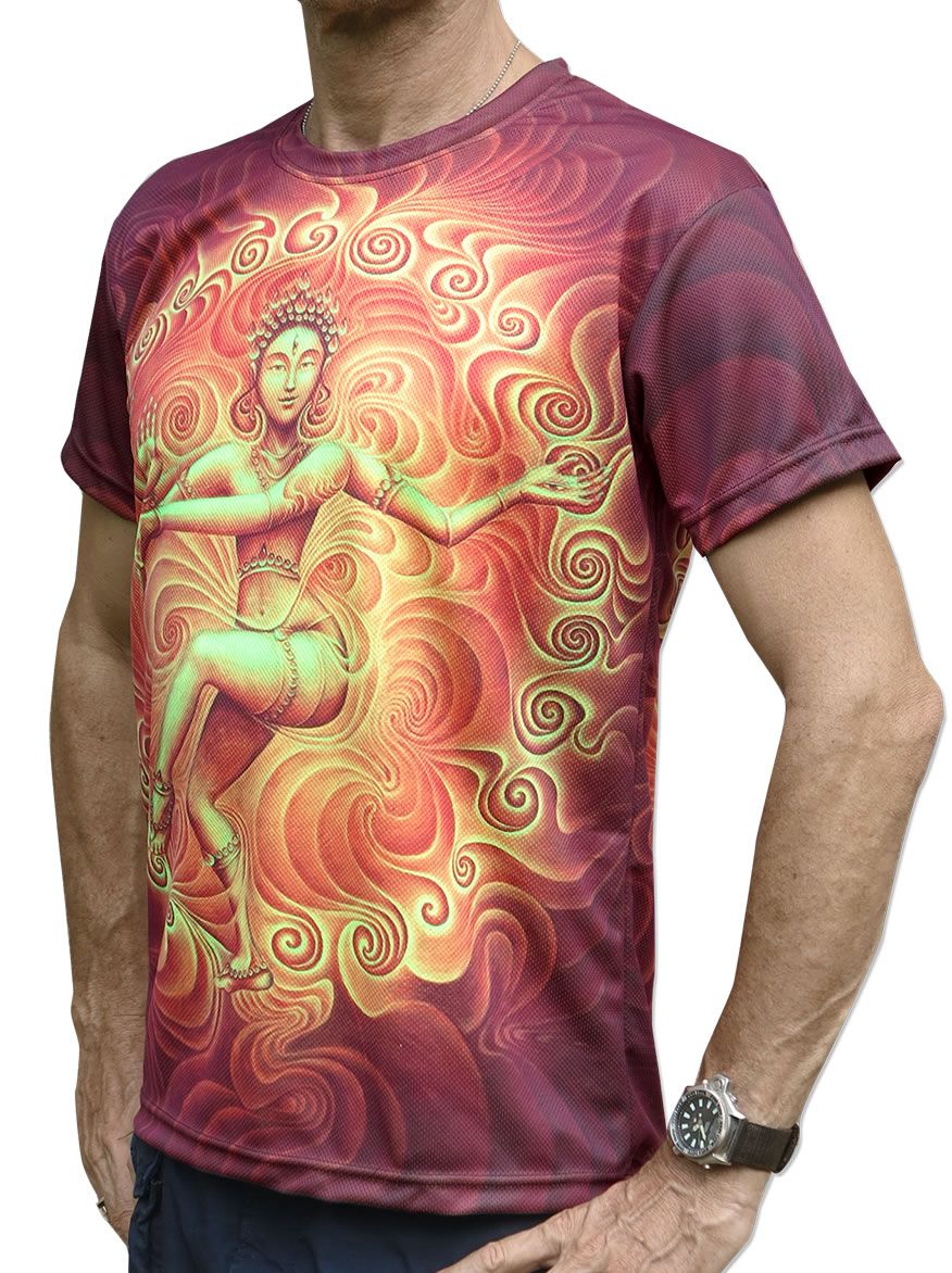 UV Sublime S/S T : Nataraja Fire Dance UV - Men T-Shirts - Space Tribe