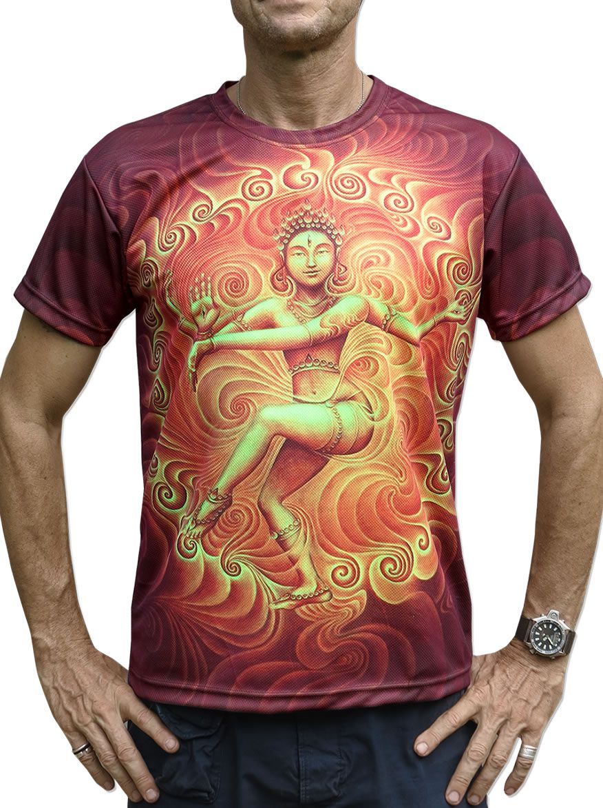 UV Sublime S/S T : Nataraja Fire Dance UV - Men T-Shirts - Space Tribe