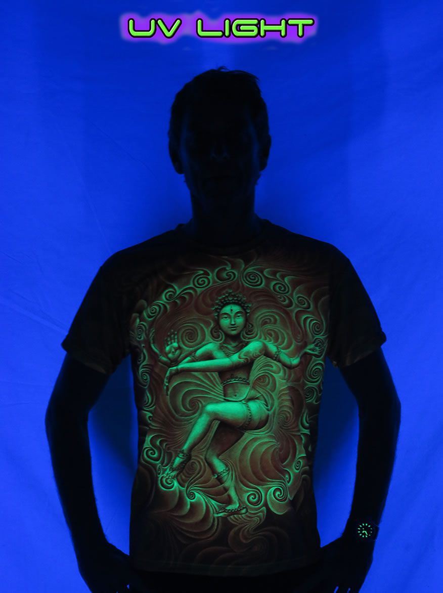 UV Sublime S/S T : Nataraja Fire Dance UV - Men T-Shirts - Space Tribe