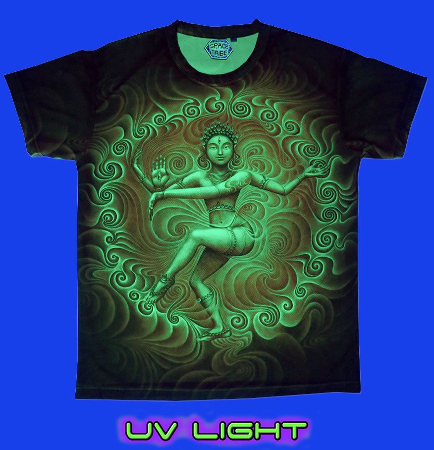 UV Sublime S/S T : Nataraja Fire Dance UV - Men T-Shirts - Space Tribe