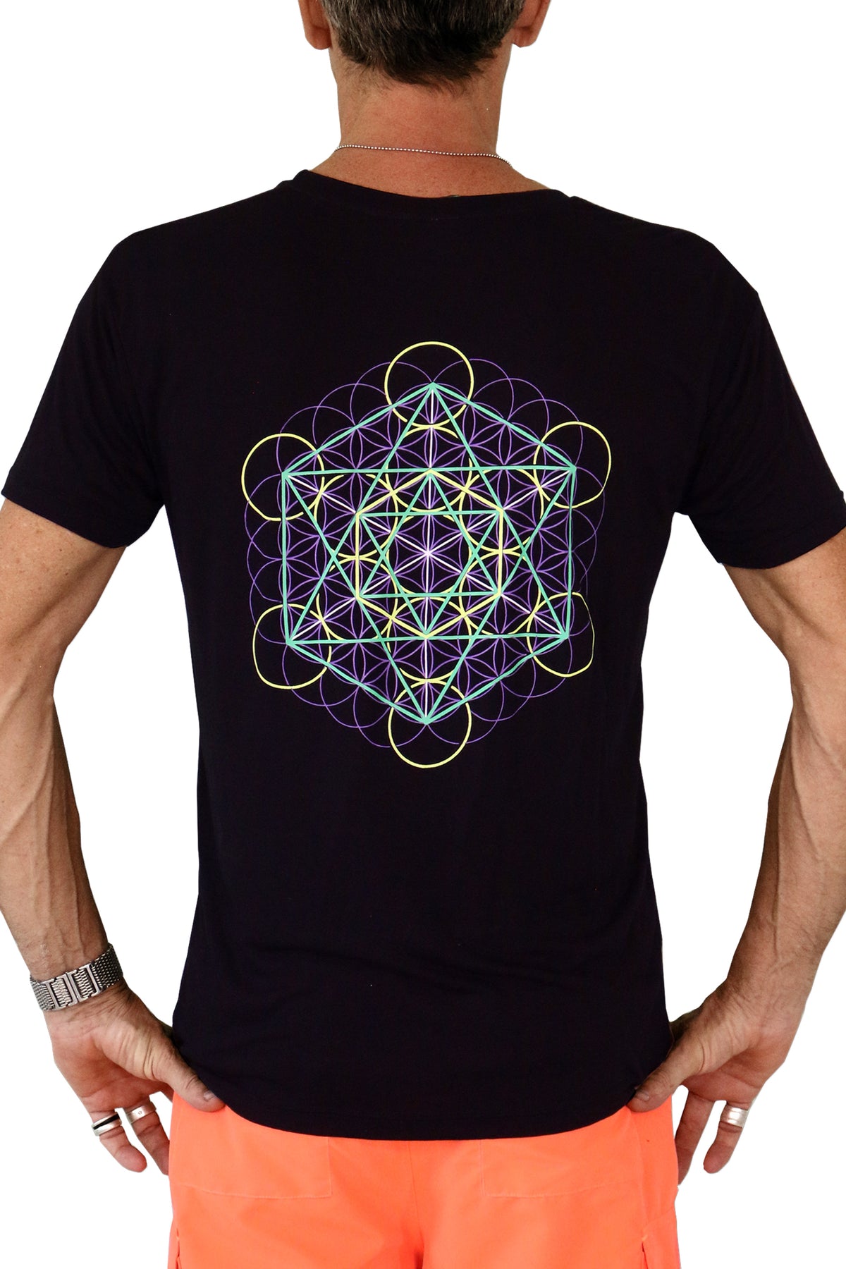 S/S Symbol Print T : Metatronic Lime - Men T-Shirts - Space Tribe