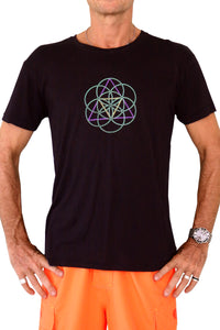 S/S Symbol Print T : Metatronic Lime - Men T-Shirts - Space Tribe