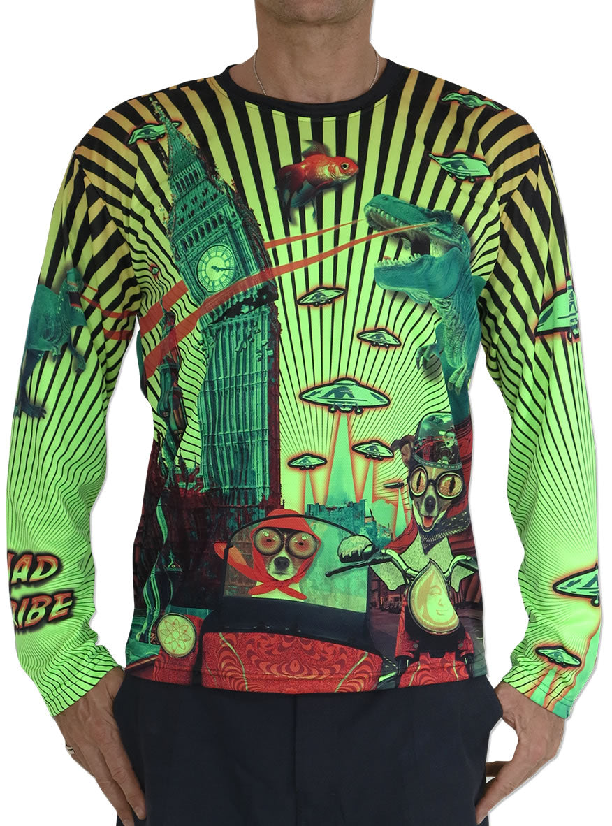 UV Sublime L/S T : Planet gone Mad - Men Long Sleeve T's - Space Tribe