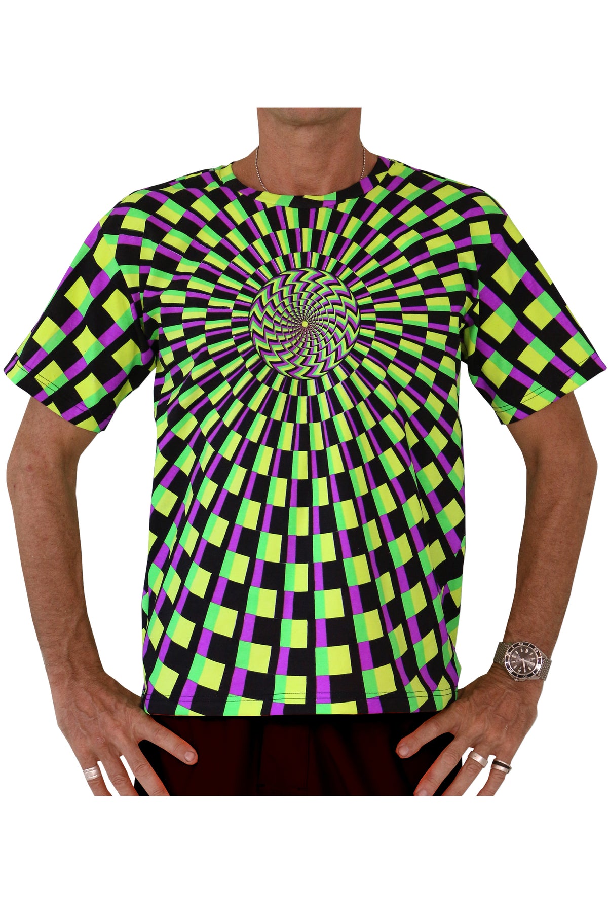 Classic S/S T : Lime Vertigo - Men T-Shirts - Space Tribe