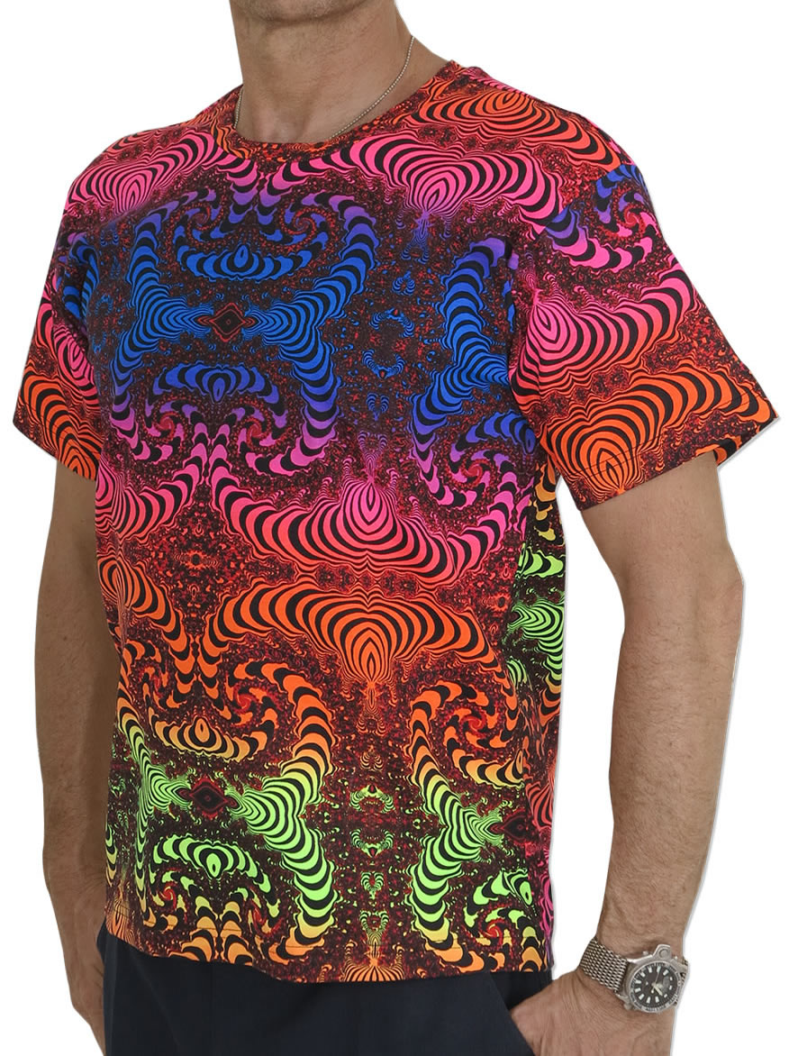 Classic S/S T : Rainbow Fractal - Men T-Shirts - Space Tribe