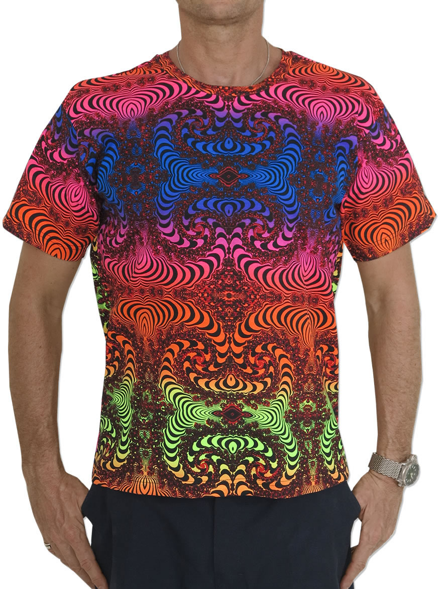 Classic S/S T : Rainbow Fractal - Men T-Shirts - Space Tribe