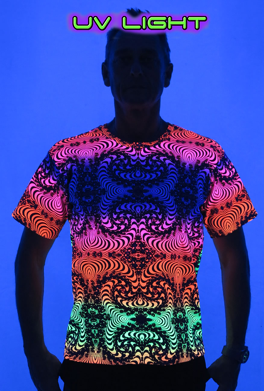 Classic S/S T : Rainbow Fractal - Men T-Shirts - Space Tribe