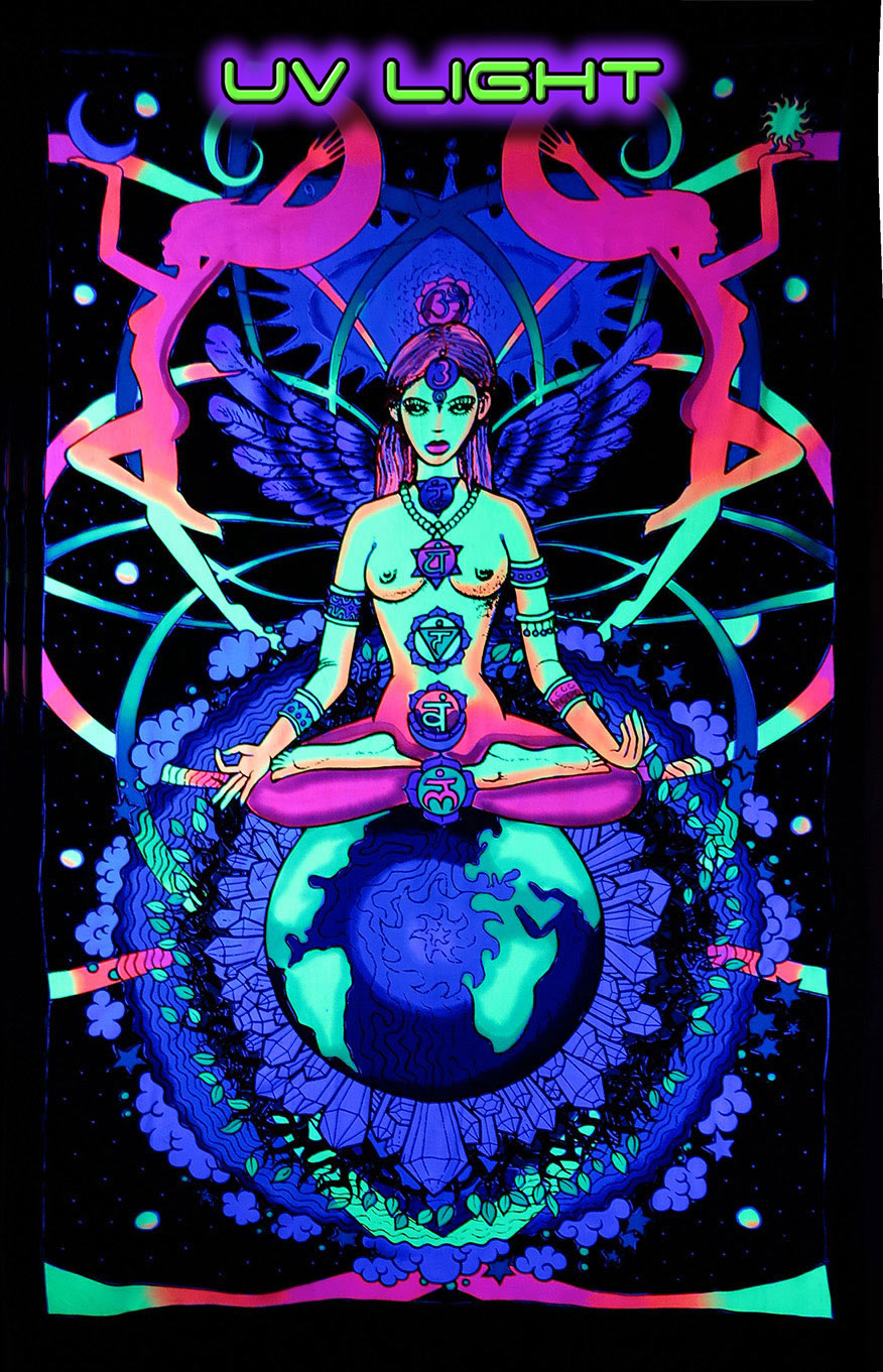 UV Wallhanging : Chakra Goddess