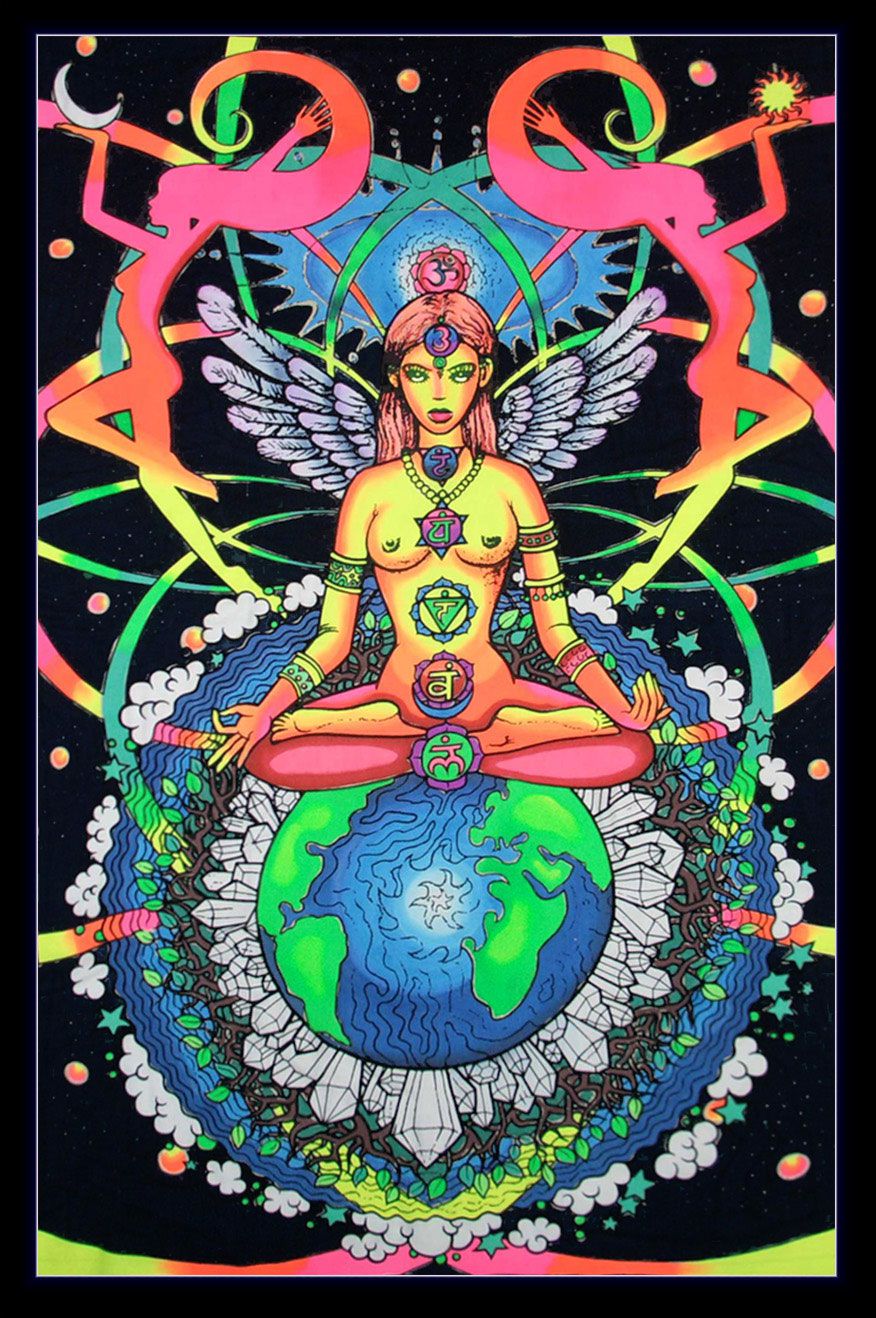 UV Wallhanging : Chakra Goddess - UV Wallhangings - Space Tribe