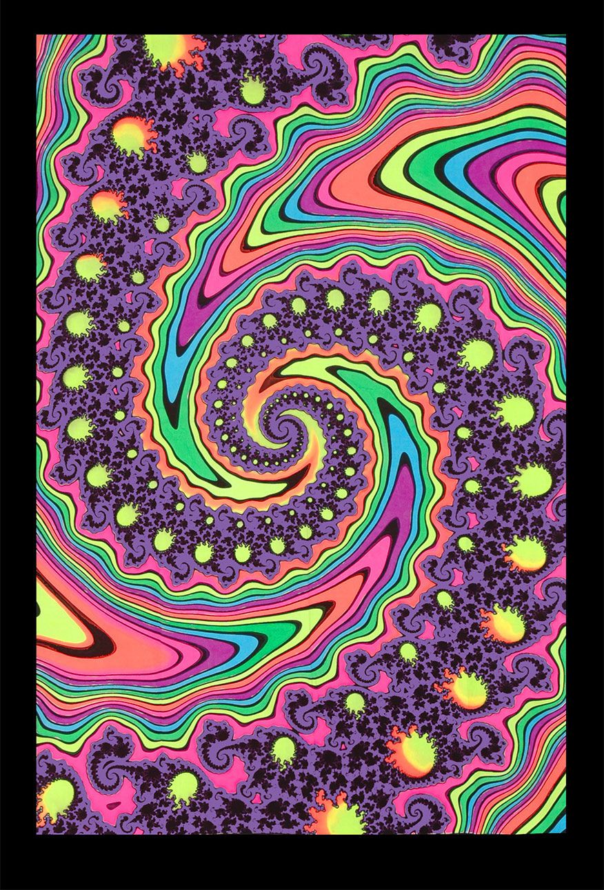 UV Wallhanging : Fractal Spin - UV Wallhangings - Space Tribe