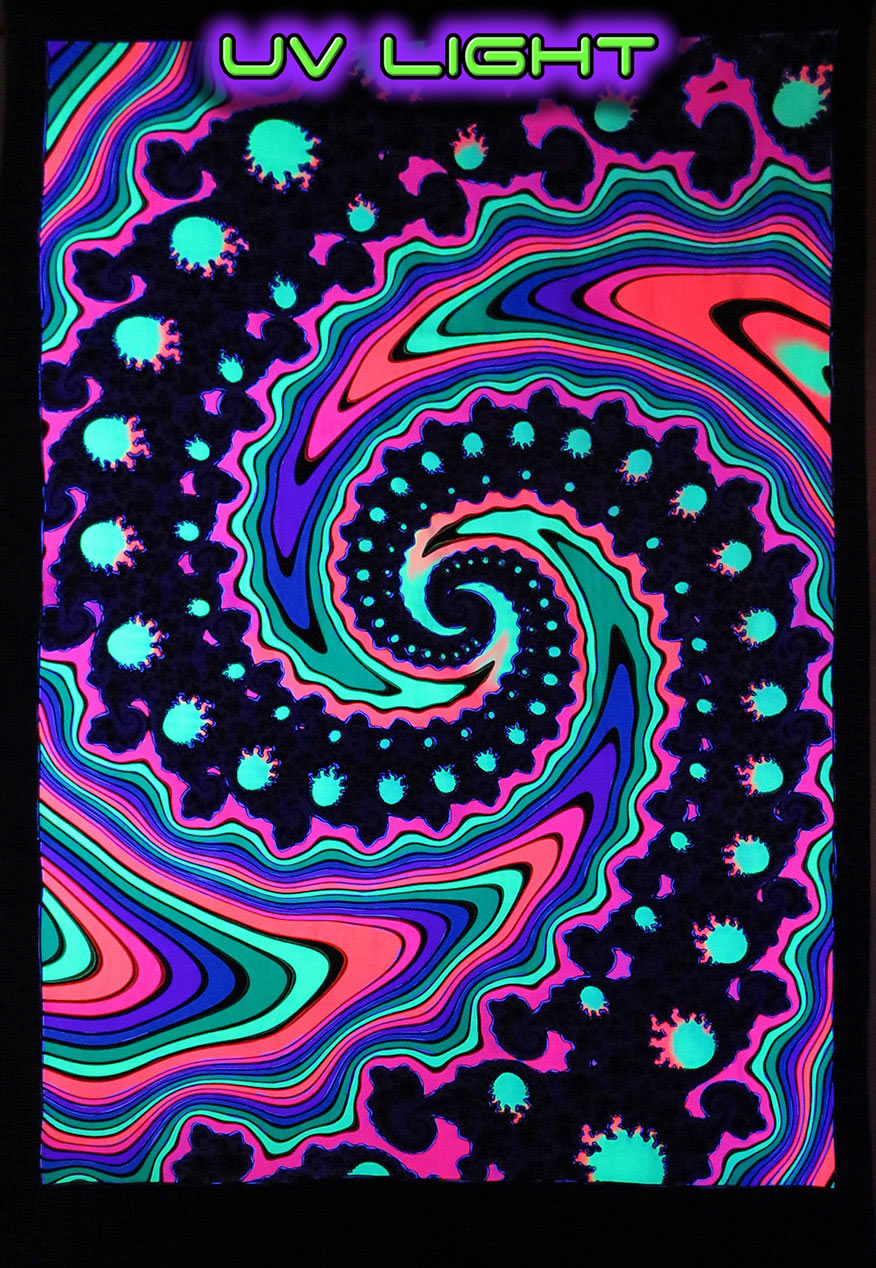 UV Wallhanging : Fractal Spin