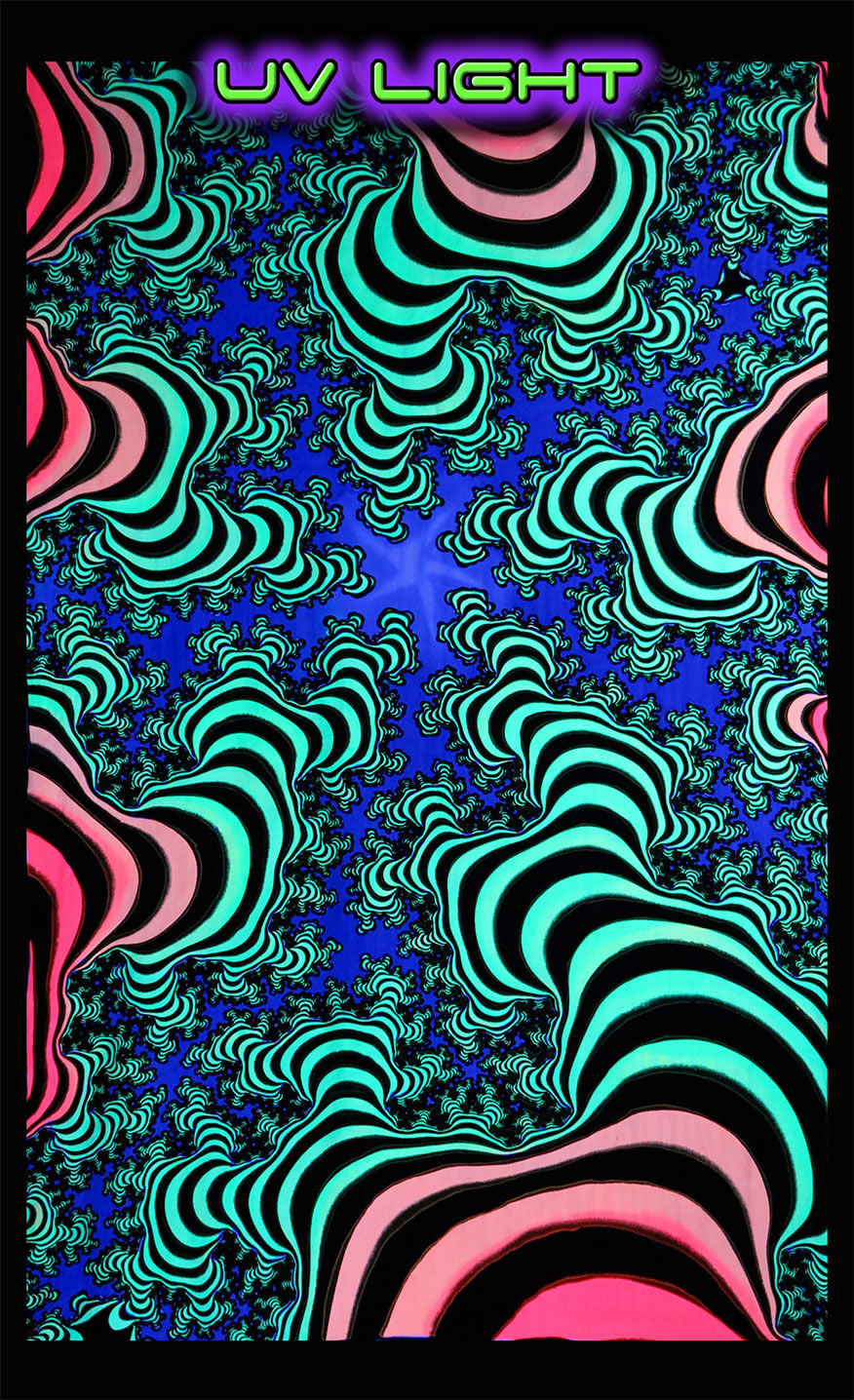 UV Wallhanging : Rainbow Valley Fractal