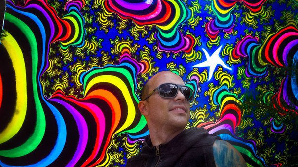 UV Wallhanging : Rainbow Valley Fractal