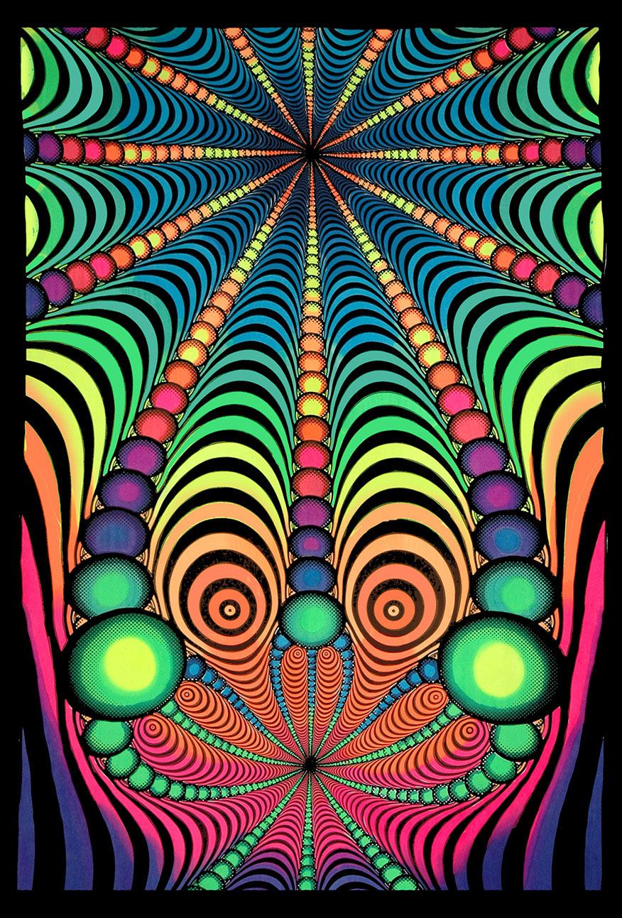 UV Wallhanging : Psyblaster Rainbow - UV Wallhangings - Space Tribe