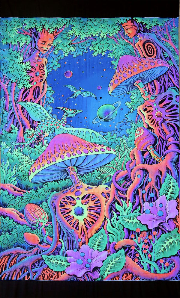 UV Wallhanging : Psy Shroom - UV Wallhangings - Space Tribe