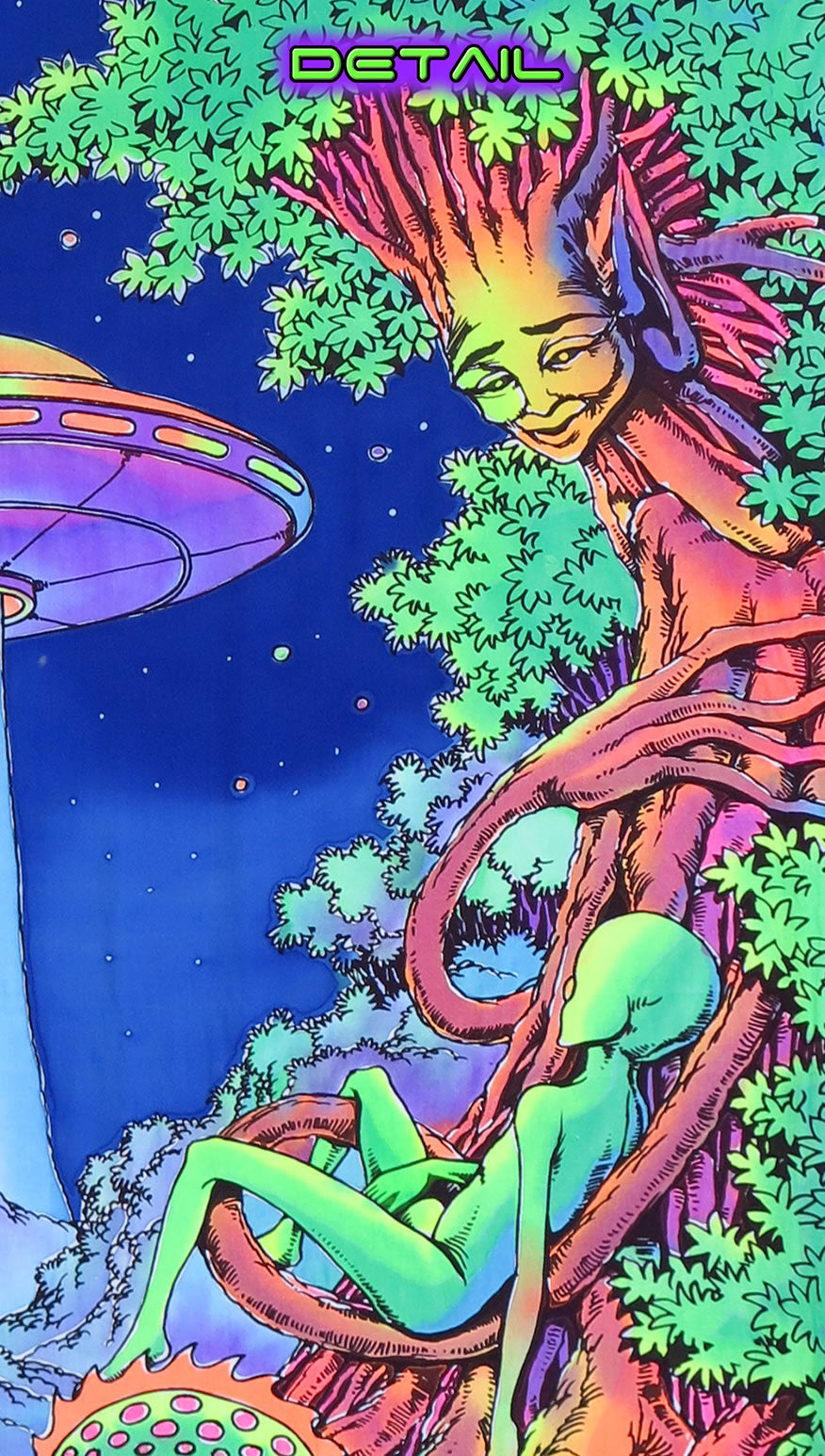 UV Wallhanging : UFO Jungle