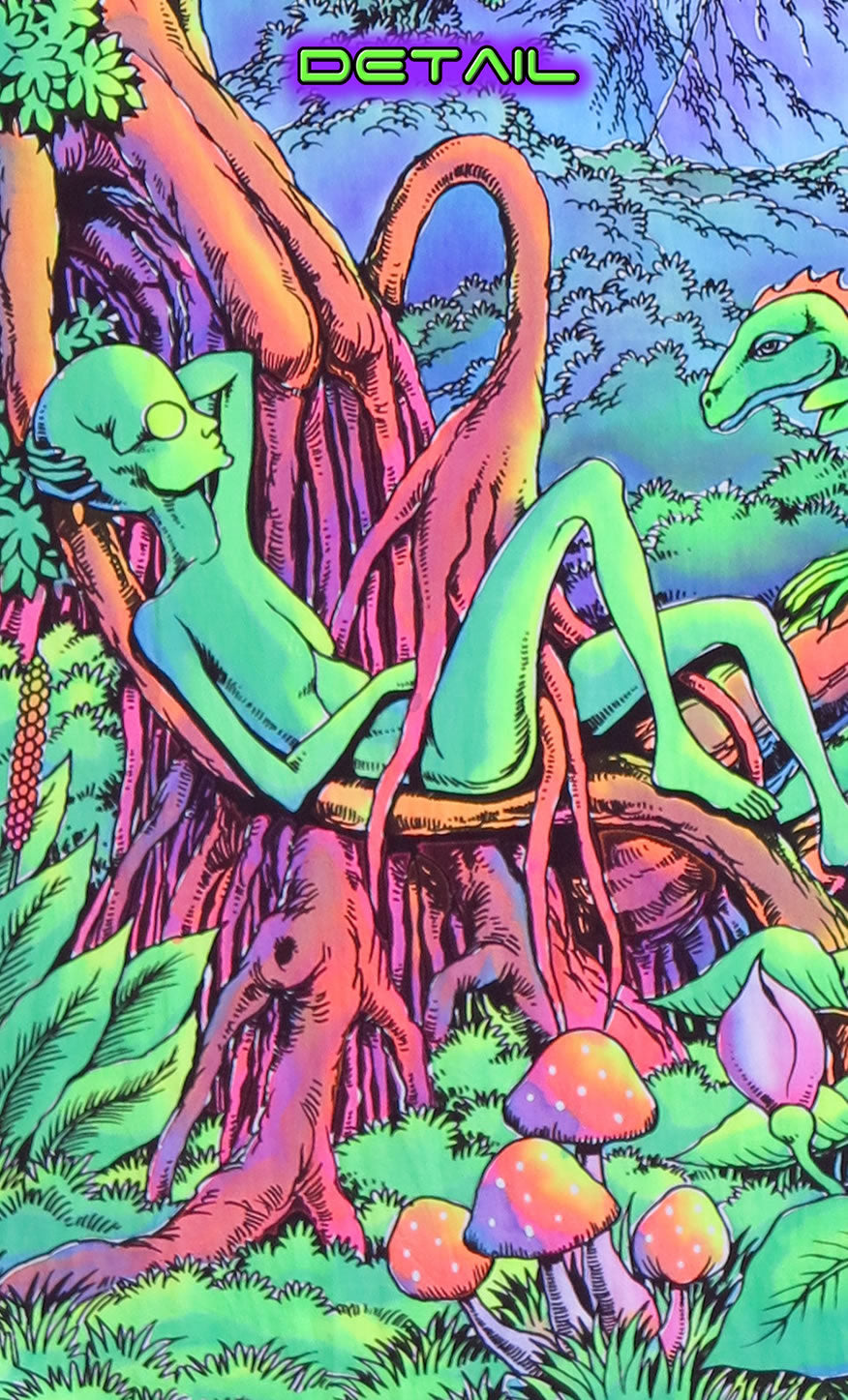 UV Wallhanging : UFO Jungle