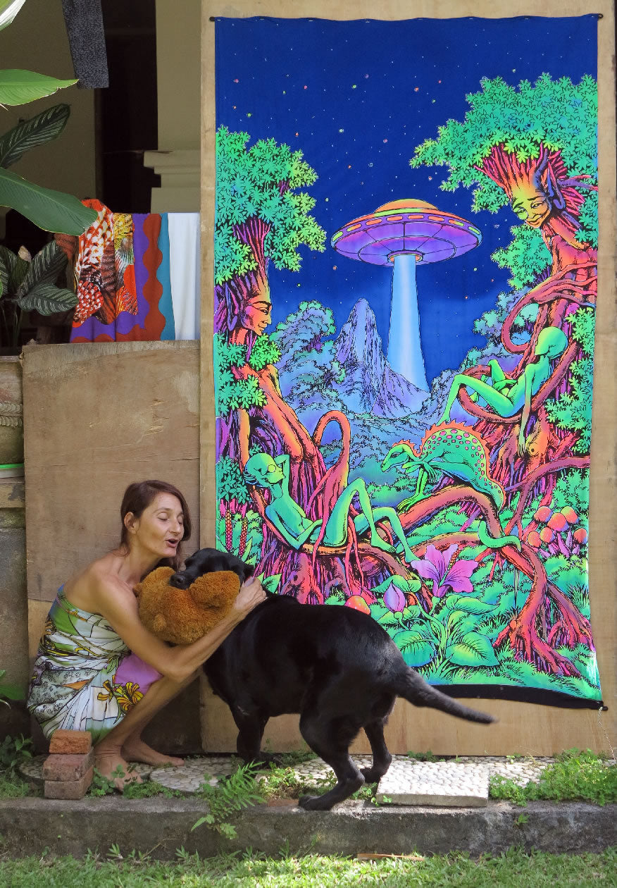UV Wallhanging : UFO Jungle