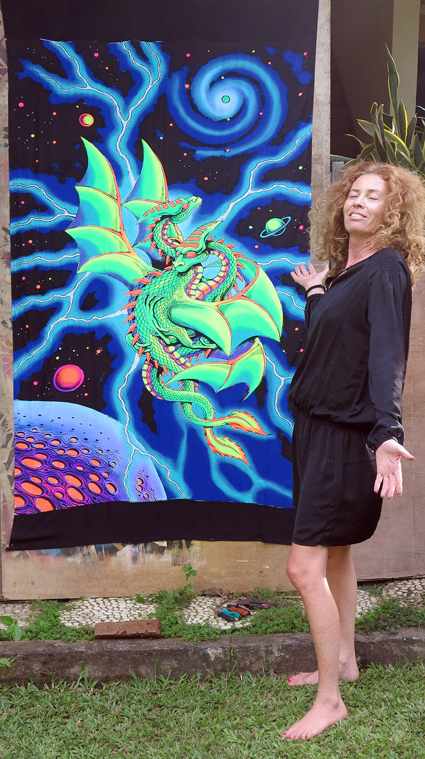 UV Wallhanging : Space Dragons