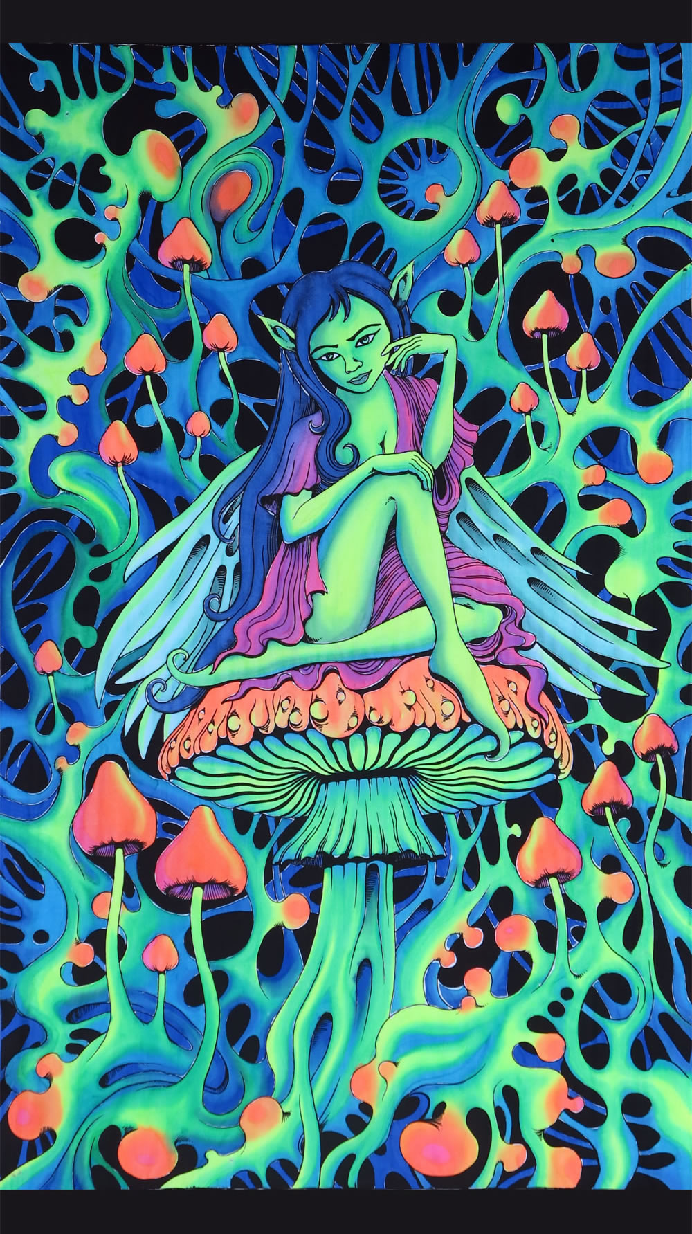 UV Wallhanging : PsyAlaska Fairy - UV Wallhangings - Space Tribe