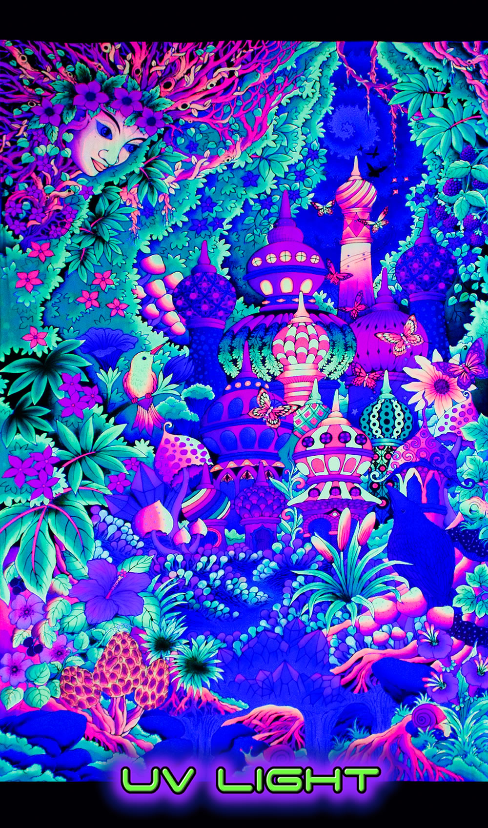 UV Wallhanging : Garden of Delights