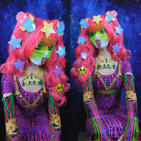 Slinky Dress  : Pink Dragonfly - Women Dresses - Space Tribe