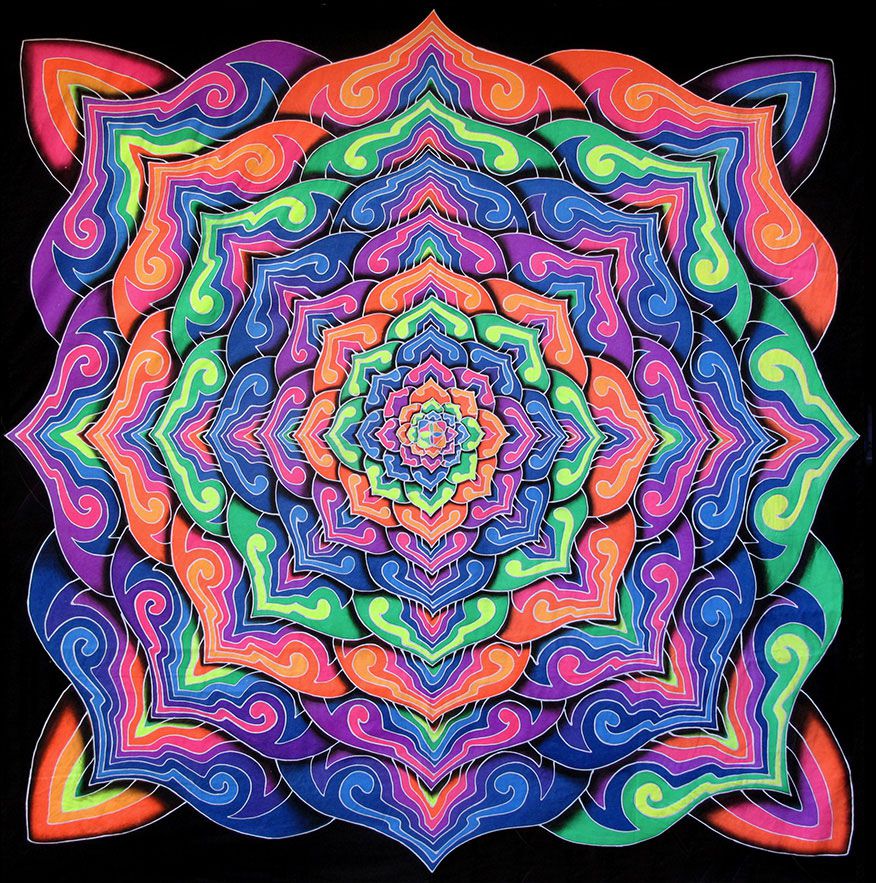 King-size Bedset : Spiral Lotus - Accessories - Bedding - Space Tribe