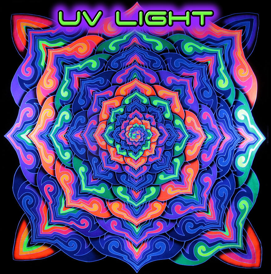 UV Banner : Spiral Lotus