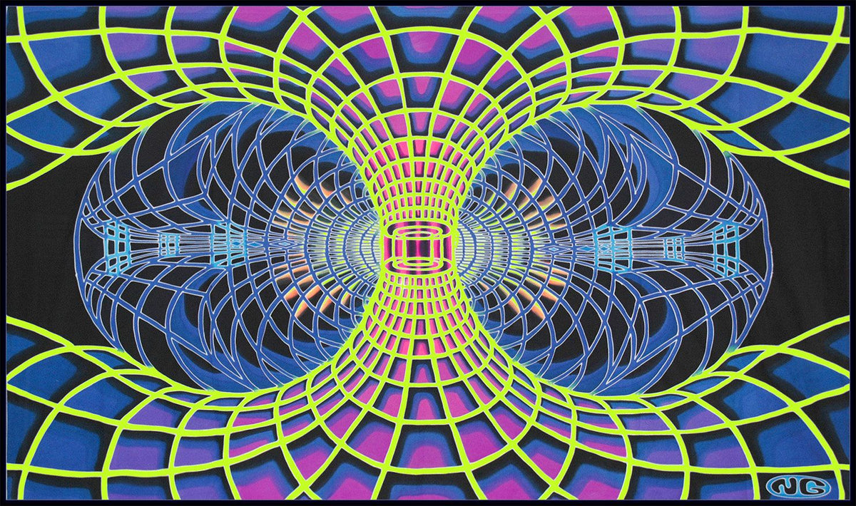 Giant UV Banner : Yellow Continuum - UV Giant Banners - Space Tribe