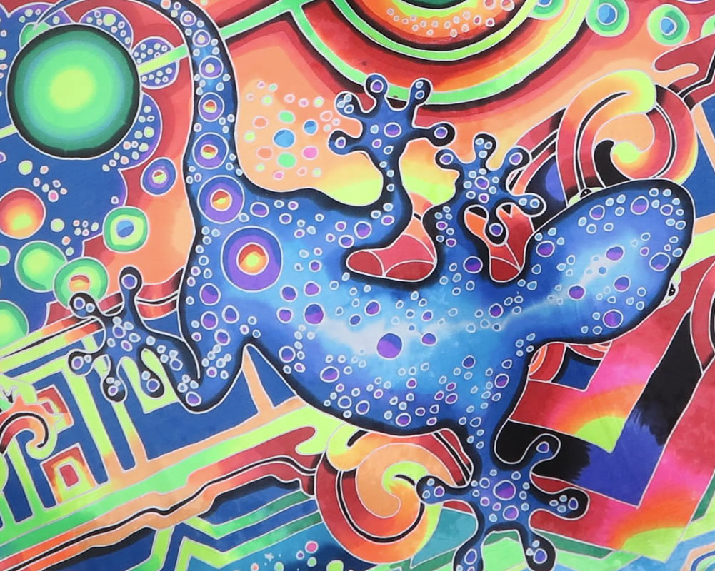 Giant UV Banner : Space Gecko