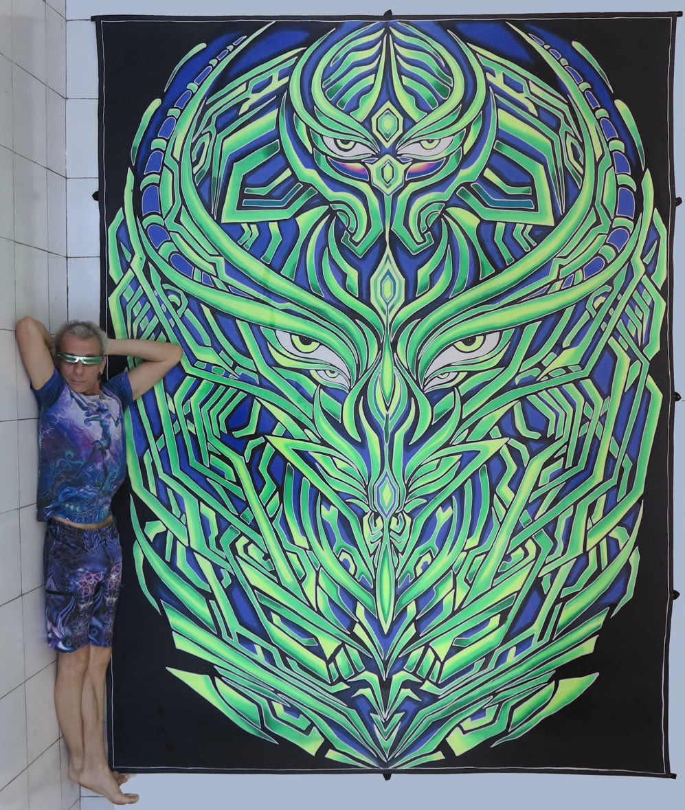 Giant UV Banner : Cyberdelic Entity