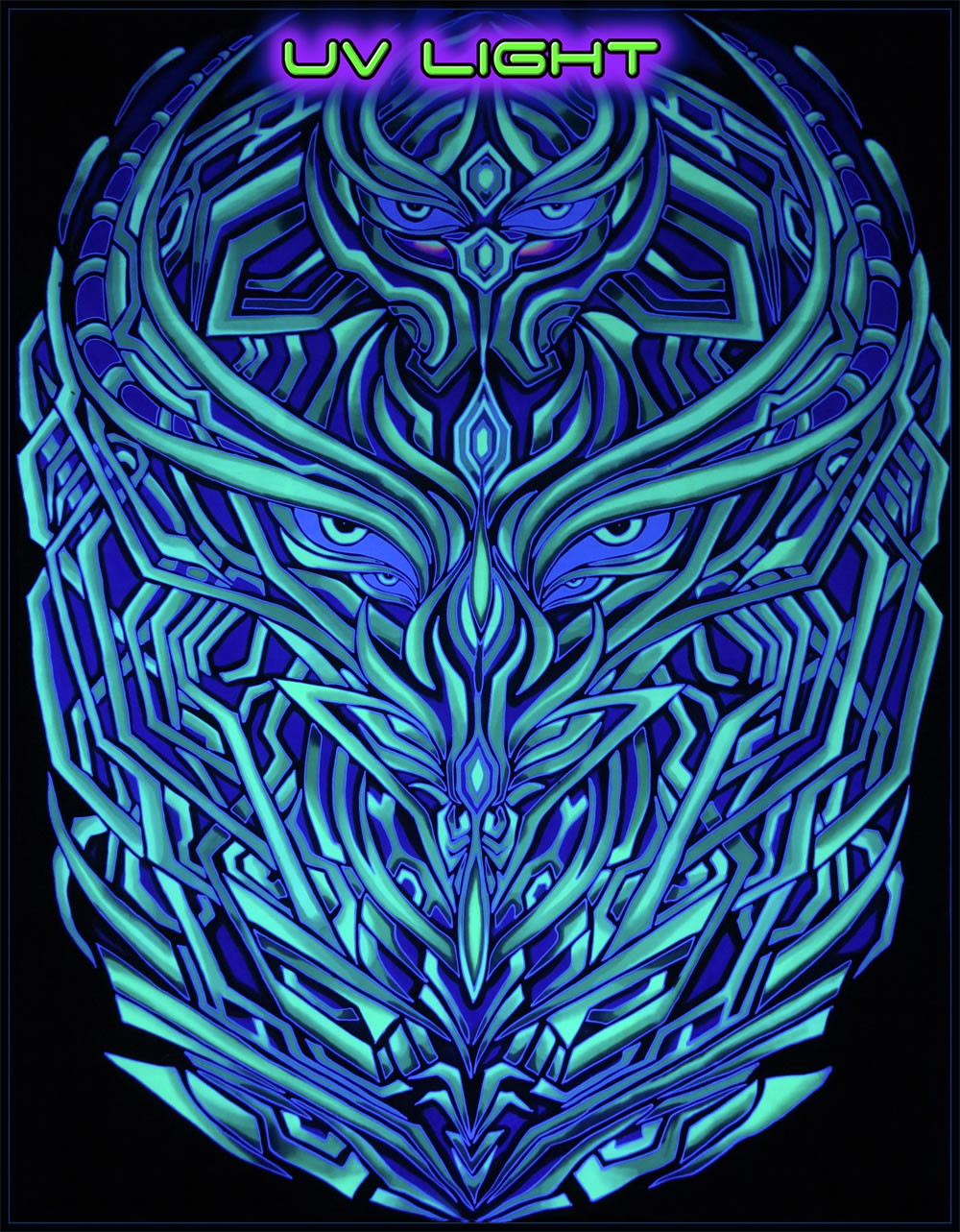 Giant UV Banner : Cyberdelic Entity