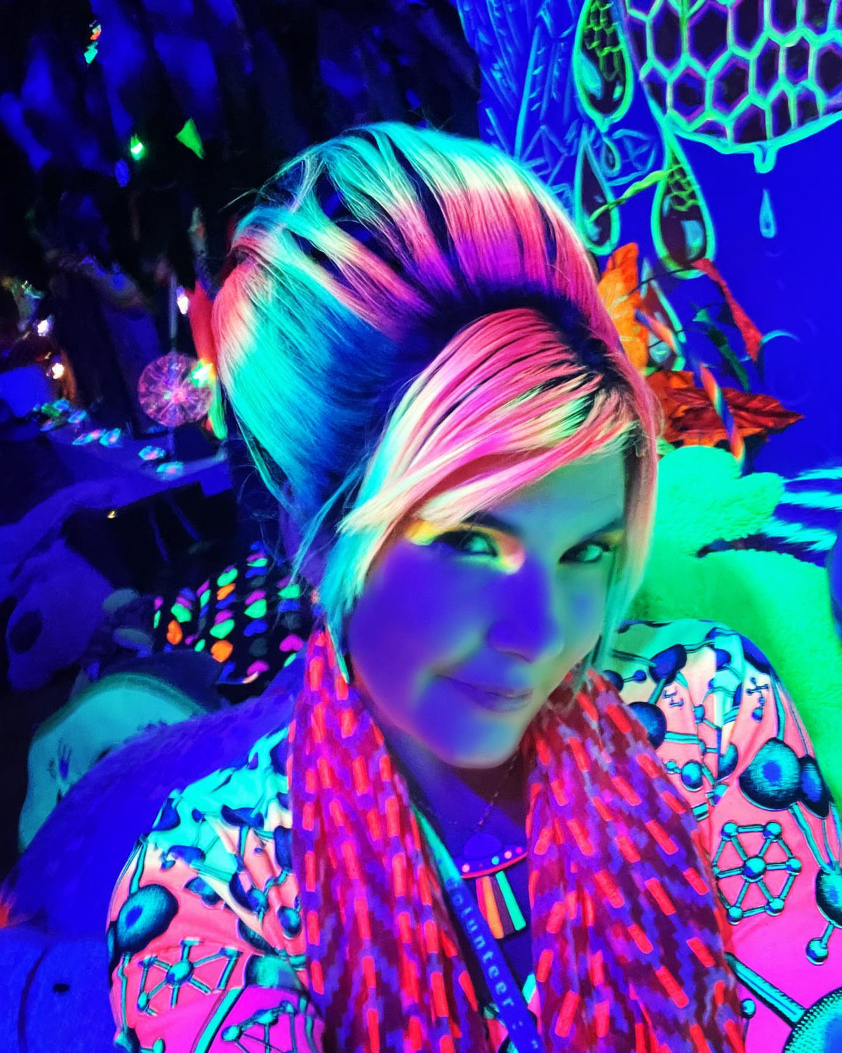 Long Sleeve Catsuit : Atomic Rainbow