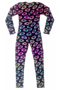 Long Sleeve Catsuit : Rainbow Eyes - Space Tribe