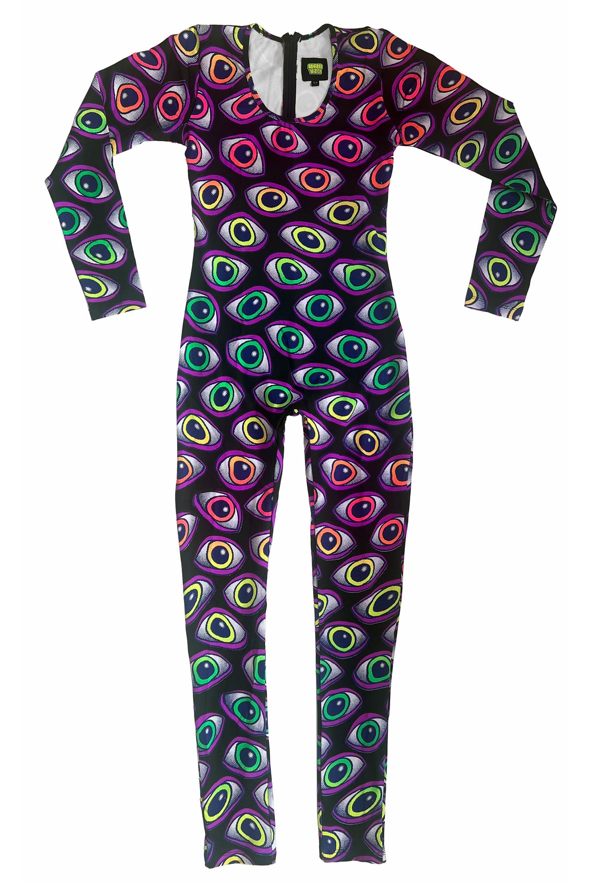 Long Sleeve Catsuit : Rainbow Eyes - Space Tribe